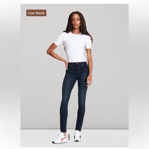 rag & bone women’s jean mid-rise skinny denim blue jean, size: 27